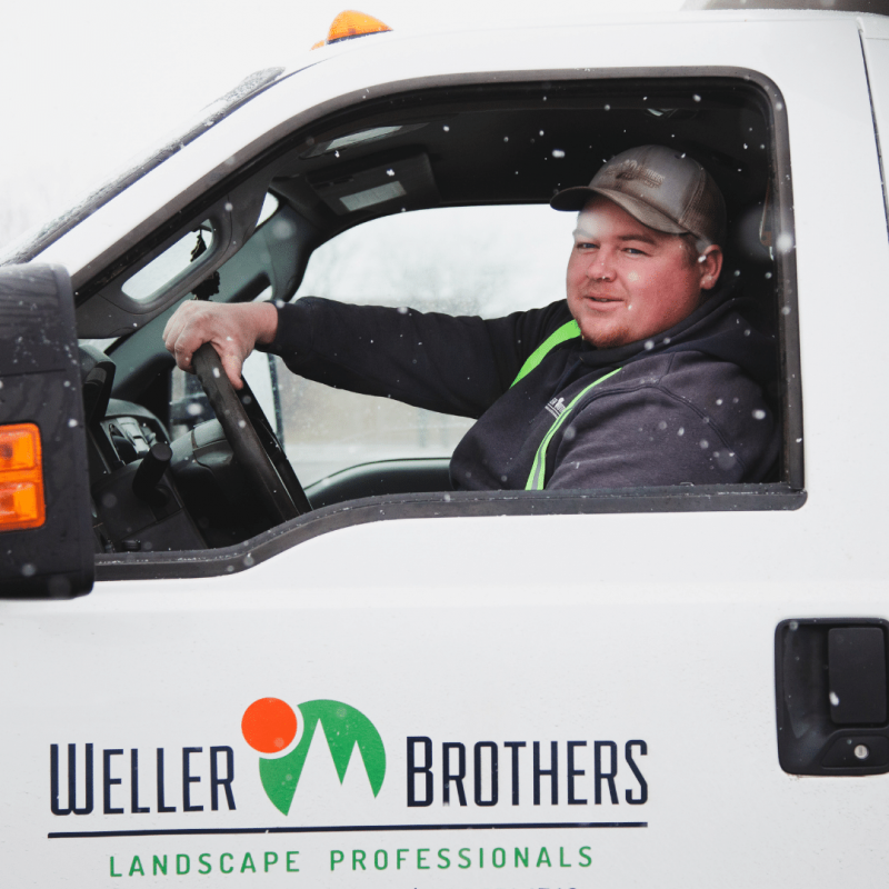 Dillan in Weller Brothers truck