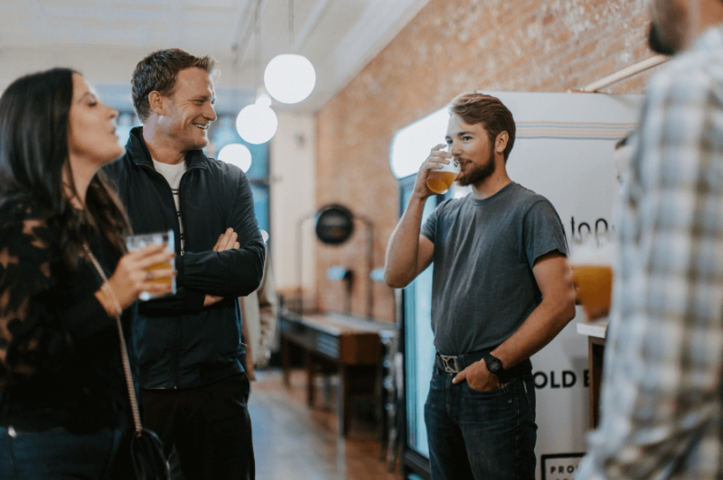 Weller Brothers drinking custom IPA