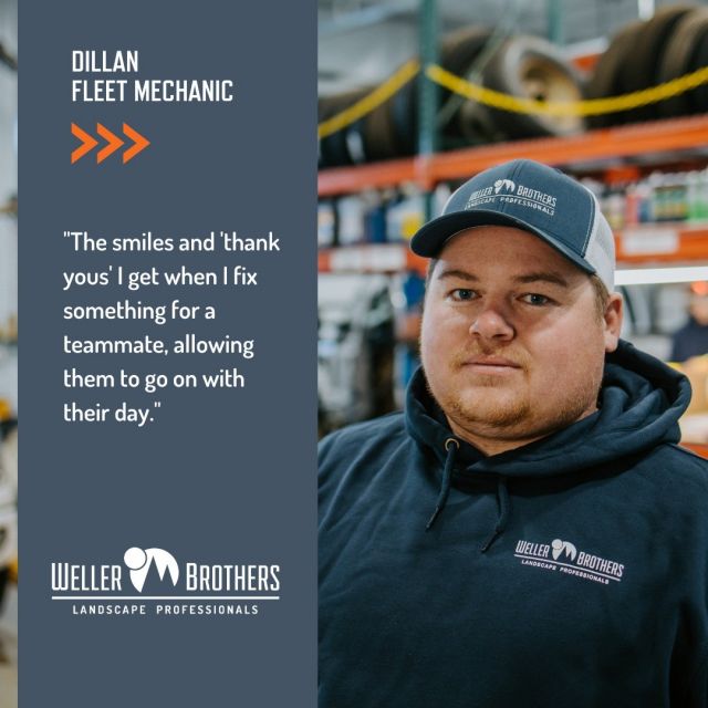 What does Dillan like about coming to work each day?
#WellerBrothersWay