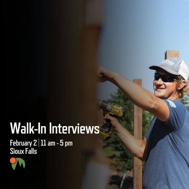 We're hosting a walk-in interview event in Sioux Falls this week! If you know someone looking for a positive change, we'd love to meet them.

Link in bio for more info!