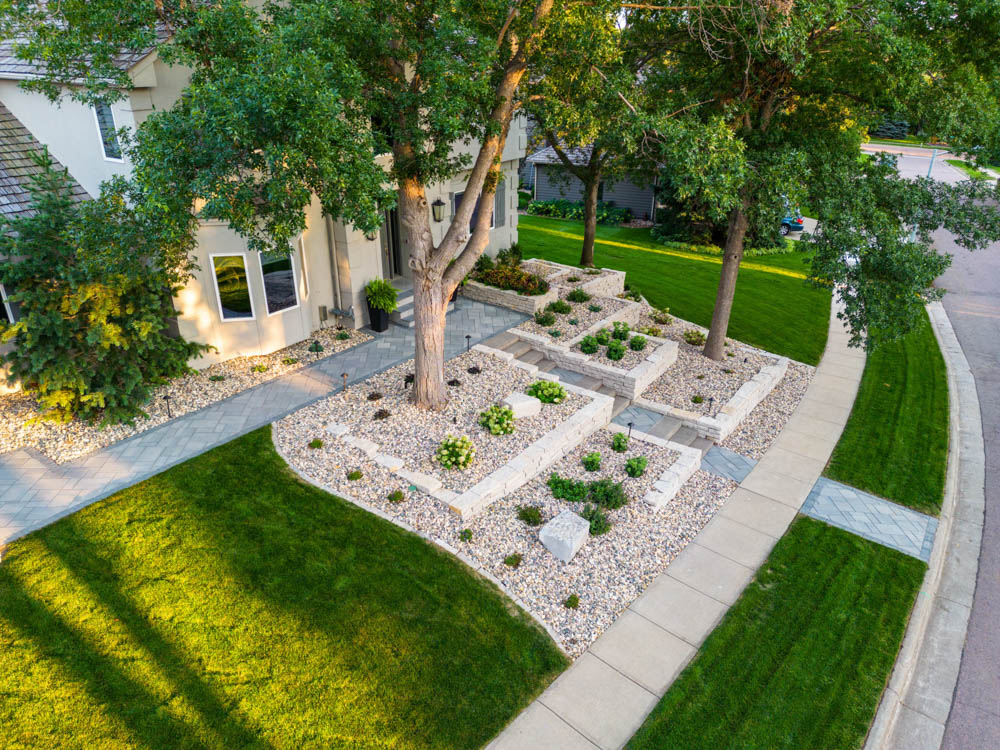 an award-winning front-yard landscape design in sioux falls