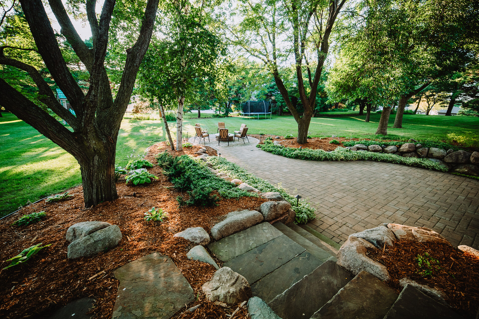 concrete paver patio by Weller Brothers Landscaping