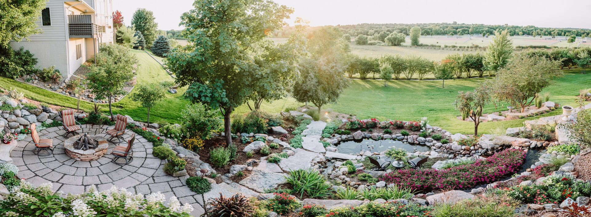 sloped backyard landscaping