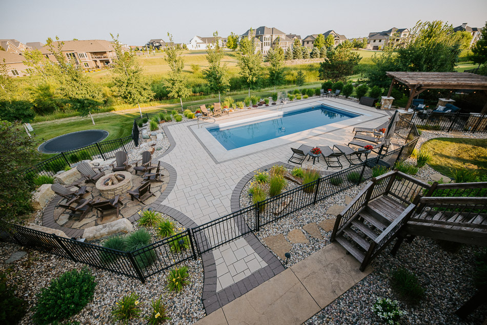 Sioux Falls, SD backyard designed by Chad Kasten of Weller Brothers Landscaping