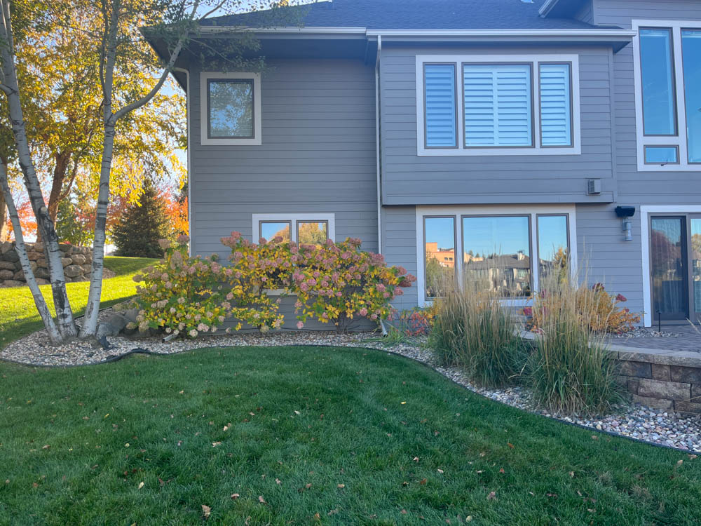 a backyard before new landscaping